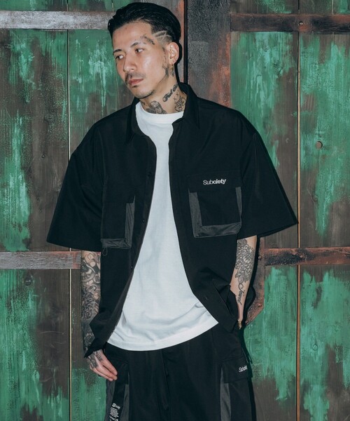 Subciety(サブサエティ)の「Ripstop cargo pocket shirt(シャツ/ブラウス・メンズ・ブラック/オリーブ/カモフラージュ・SMALL/MEDIUM/LARGE/X-LARGE)」の21枚目の写真