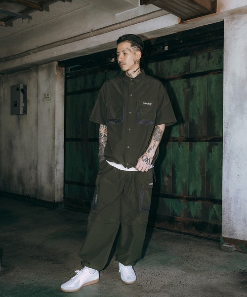 Subciety（サブサエティ）の「Ripstop cargo pocket shirt（シャツ/ブラウス・メンズ・ブラック/オリーブ/カモフラージュ・SMALL/MEDIUM/LARGE/X-LARGE）」の15枚目の写真