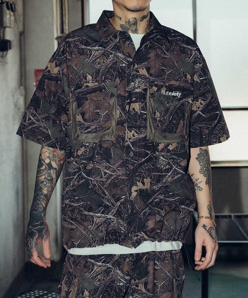 Subciety（サブサエティ）の「Ripstop cargo pocket shirt（シャツ/ブラウス・メンズ・ブラック/オリーブ/カモフラージュ・SMALL/MEDIUM/LARGE/X-LARGE）」の16枚目の写真