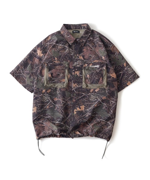 Subciety（サブサエティ）の「Ripstop cargo pocket shirt（シャツ/ブラウス・メンズ・ブラック/オリーブ/カモフラージュ・SMALL/MEDIUM/LARGE/X-LARGE）」の6枚目の写真