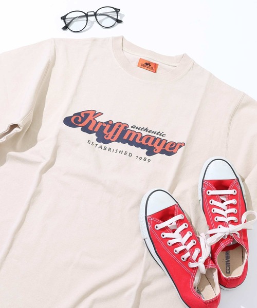 KRIFF MAYER(クリフメイヤー)の「ピグメントプリントT(Tシャツ/カットソー・レディース・グリーン/イエロー/チャコール/ライトグレー/パープル・LARGE/MEDIUM)」の2枚目の写真