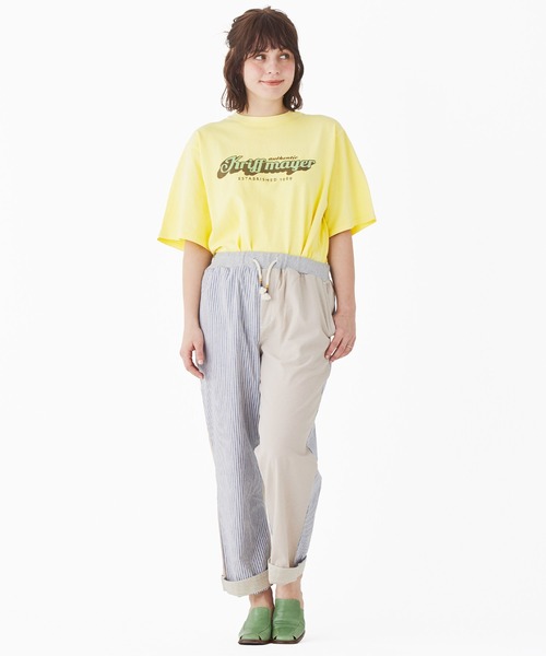 KRIFF MAYER(クリフメイヤー)の「ピグメントプリントT(Tシャツ/カットソー・レディース・グリーン/イエロー/チャコール/ライトグレー/パープル・LARGE/MEDIUM)」の7枚目の写真