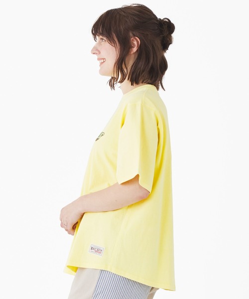 KRIFF MAYER(クリフメイヤー)の「ピグメントプリントT(Tシャツ/カットソー・レディース・グリーン/イエロー/チャコール/ライトグレー/パープル・LARGE/MEDIUM)」の9枚目の写真