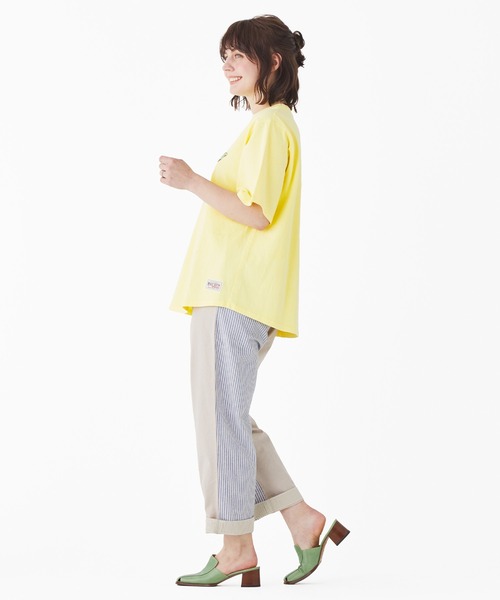 KRIFF MAYER(クリフメイヤー)の「ピグメントプリントT(Tシャツ/カットソー・レディース・グリーン/イエロー/チャコール/ライトグレー/パープル・LARGE/MEDIUM)」の10枚目の写真