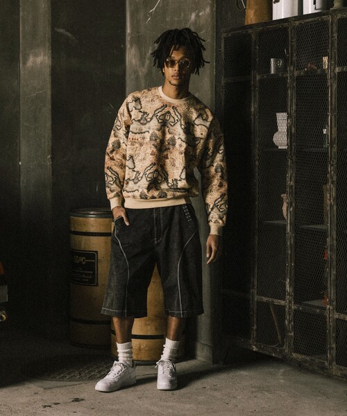 NAUTICA(ノーティカ)の「NAUTICA JEANS CO./ノーティカジーンズ Faded Gizastitch T/C Curve Cropped Pants/フェイデッド ギザステッチ コットンポリエステル カーブ クロップドパンツ(その他パンツ・メンズ・ネイビー/ブラック・SMALL/MEDIUM/LARGE)」の13枚目の写真