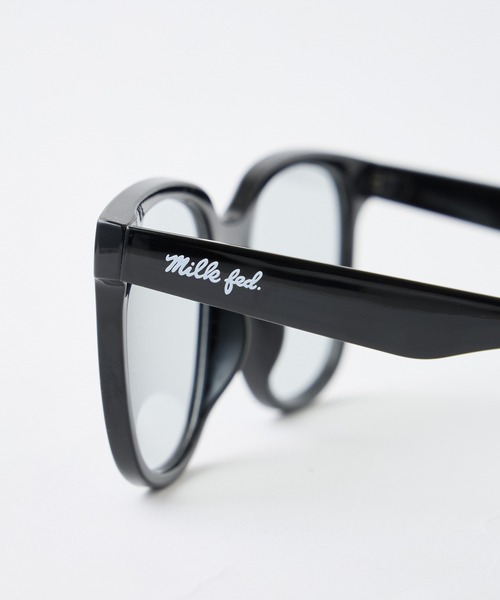 MILKFED.（ミルクフェド）の「MILKFED. LOGO BIG SQUARE SUNGLASSES（サングラス・レディース・ブラウン/クリア/ブラック・ONE SIZE）」の16枚目の写真