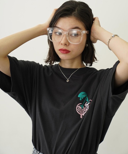 MILKFED.（ミルクフェド）の「MILKFED. LOGO BIG SQUARE SUNGLASSES（サングラス・レディース・ブラウン/クリア/ブラック・ONE SIZE）」の9枚目の写真