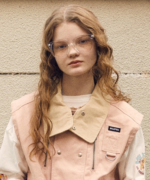 MILKFED.（ミルクフェド）の「MILKFED. LOGO BIG SQUARE SUNGLASSES（サングラス・レディース・ブラウン/クリア/ブラック・ONE SIZE）」の6枚目の写真