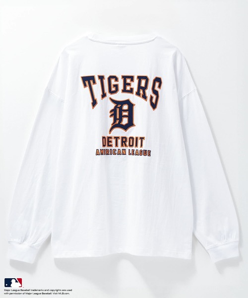 MLB(メジャーリーグベースボール)の「MLB / メジャーリーグベースボール ツイルワッペン ロングスリーブTシャツ(Tシャツ/カットソー・メンズ・ナチュラル/ホワイト/ブラック/ネイビー/アッシュグレー・L/XL/M)」の7枚目の写真