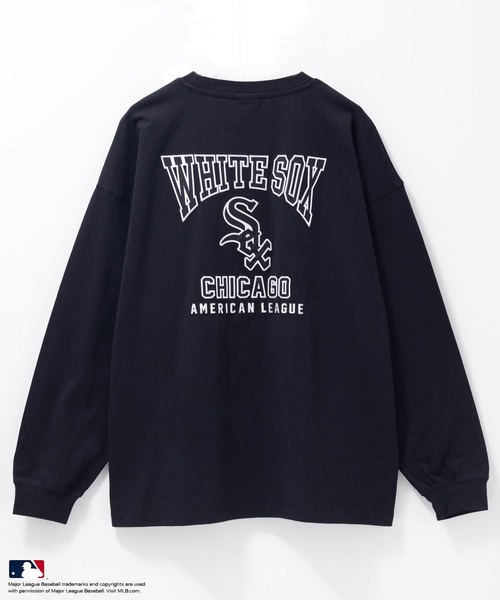 MLB(メジャーリーグベースボール)の「MLB / メジャーリーグベースボール ツイルワッペン ロングスリーブTシャツ(Tシャツ/カットソー・メンズ・ナチュラル/ホワイト/ブラック/ネイビー/アッシュグレー・L/XL/M)」の11枚目の写真