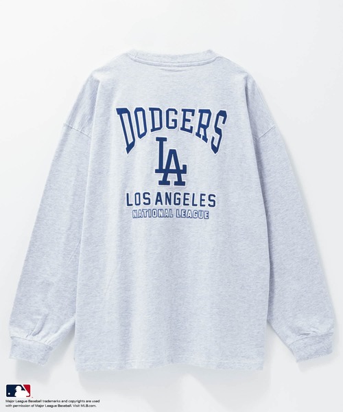 MLB(メジャーリーグベースボール)の「MLB / メジャーリーグベースボール ツイルワッペン ロングスリーブTシャツ(Tシャツ/カットソー・メンズ・ナチュラル/ホワイト/ブラック/ネイビー/アッシュグレー・L/XL/M)」の15枚目の写真