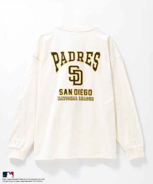 MLB(メジャーリーグベースボール)の「MLB / メジャーリーグベースボール ツイルワッペン ロングスリーブTシャツ(Tシャツ/カットソー・メンズ・ナチュラル/ホワイト/ブラック/ネイビー/アッシュグレー・L/XL/M)」の21枚目の写真