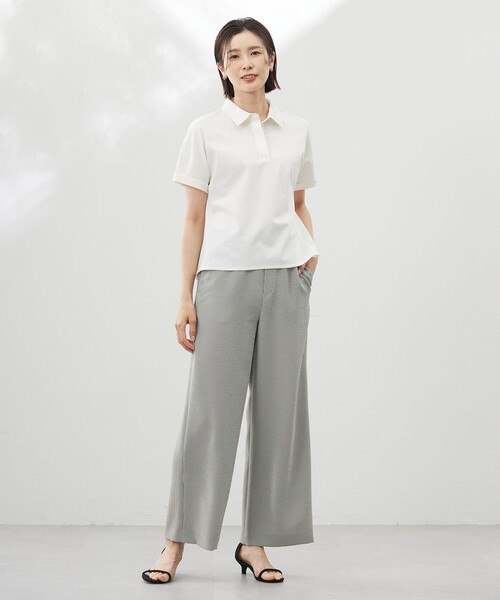 J.PRESS(ジェイプレス)の「【洗える】エアロツイルストライプ イージーパンツ(その他パンツ・レディース・カーキ系1/グレー系1/ネイビー系1・T13/T15/T17)」の15枚目の写真