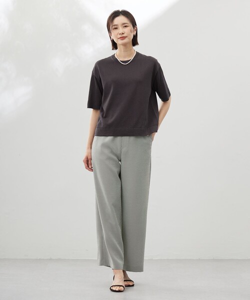J.PRESS(ジェイプレス)の「【洗える】エアロツイルストライプ イージーパンツ(その他パンツ・レディース・カーキ系1/グレー系1/ネイビー系1・T13/T15/T17)」の17枚目の写真