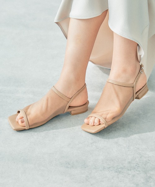 LEPSIM(レプシィム)の「シアーフラットサンダル 323224(サンダル・レディース・ブラック/ベージュ・LARGE/MEDIUM)」の4枚目の写真