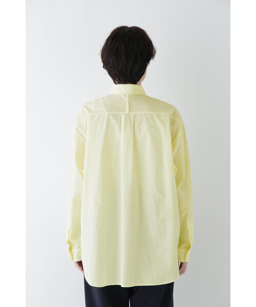 human woman（ヒューマンウーマン）の「◆製品染めボタンダウンオーバーシャツ（シャツ/ブラウス・レディース・ピンク/ホワイト系その他/イエロー・MEDIUM）」の17枚目の写真