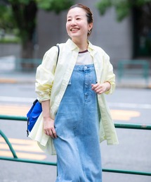 「human woman」 長袖ブラウス SMALL イエロー系その他 レディース human woman / ヒューマンウーマン （レディース） シャツ