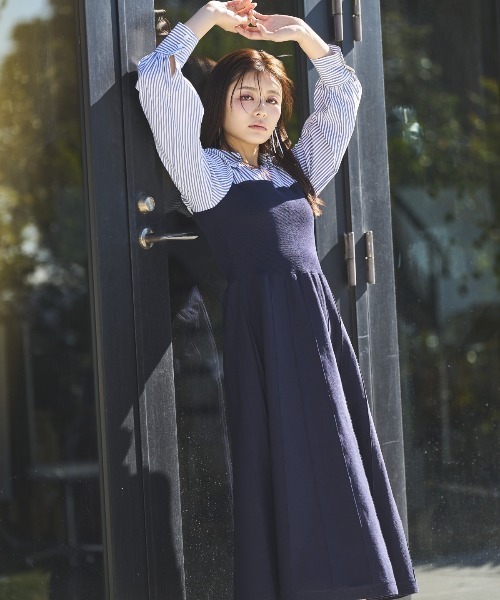 スキッパーシャツドッキングワンピース（ワンピース）｜AND COUTURE