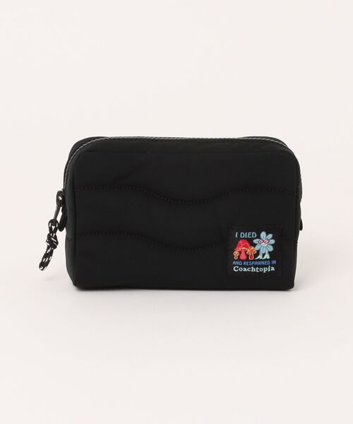 コーチトピア ループ ポーチ・リサイクル ポリエステル・ギンガム （レッド 公式】COACH – コーチトピア™ | コーチトピア ループ ポーチ