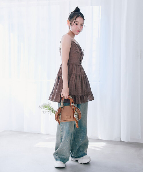レースアップミニキャミワンピース | OLIVE des OLIVE(オリーブ