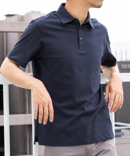 【極美品】ロロピアーナ リネン100% 半袖ポロシャツ ネイビー イタリア製 メンズ ポロシャツ&Tシャツ | Loro Piana