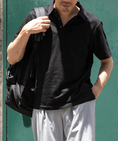 URBAN RESEARCH ROSSO MEN（アーバンリサーチロッソメン）の「『WEB限定』『XLサイズあり』吸湿速乾ポロシャツ（ポロシャツ・メンズ・ネイビー/ホワイト/チャコールグレー/ブラック・X-LARGE/LARGE/MEDIUM/SMALL）」の15枚目の写真