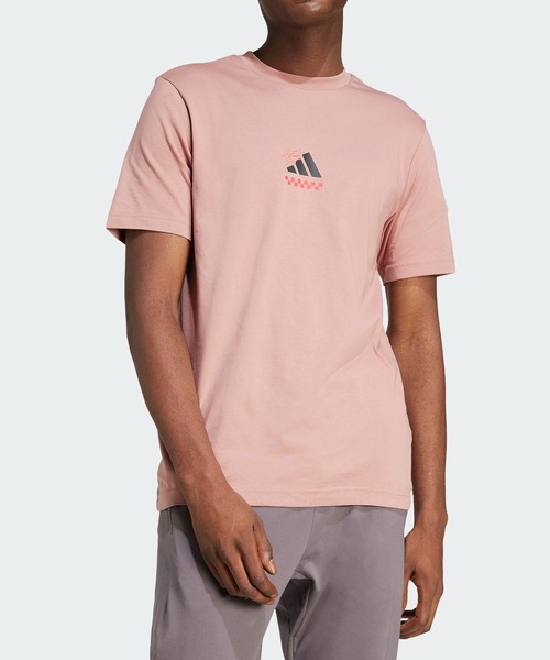 追跡便【adidas】ラウンジ ピザ グラフィック Tシャツ メンズ セール】ラウンジ ピザグラフィック 半袖Tシャツ / アディダス