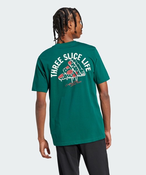 追跡便【adidas】ラウンジ ピザ グラフィック Tシャツ メンズ セール】ラウンジ ピザグラフィック 半袖Tシャツ / アディダス