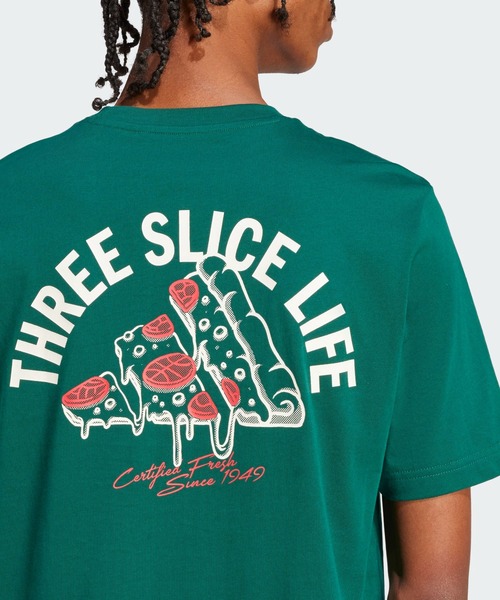 追跡便【adidas】ラウンジ ピザ グラフィック Tシャツ メンズ セール】ラウンジ ピザグラフィック 半袖Tシャツ / アディダス