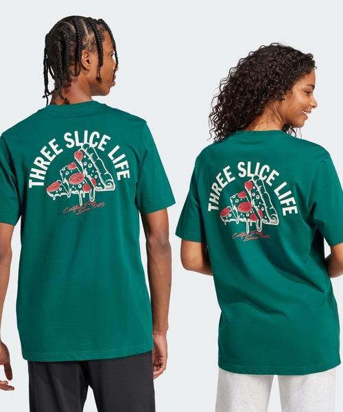 追跡便【adidas】ラウンジ ピザ グラフィック Tシャツ メンズ セール】ラウンジ ピザグラフィック 半袖Tシャツ / アディダス