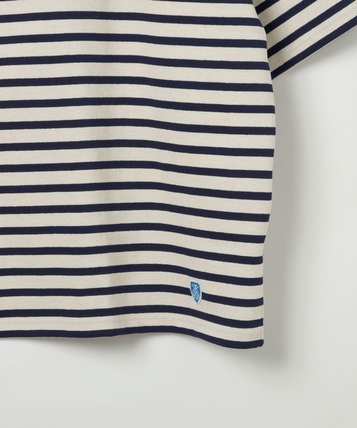 ORCIVAL(オーシバル)の「【ORCIVAL(オーシバル)】WIDE BODY BOAT NECK プルオーバー(Tシャツ/カットソー・メンズ・グレー/ネイビー・MEDIUM)」の8枚目の写真