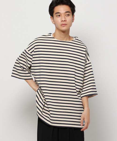 ORCIVAL(オーシバル)の「【ORCIVAL(オーシバル)】WIDE BODY BOAT NECK プルオーバー(Tシャツ/カットソー・メンズ・グレー/ネイビー・MEDIUM)」の18枚目の写真