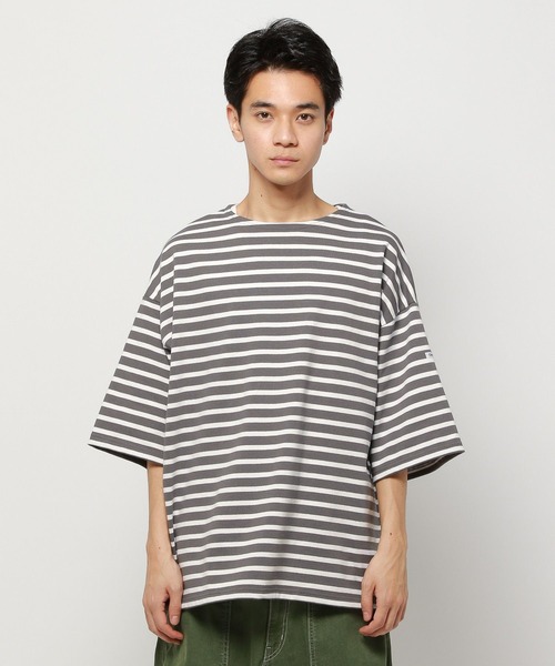 ORCIVAL(オーシバル)の「【ORCIVAL(オーシバル)】WIDE BODY BOAT NECK プルオーバー(Tシャツ/カットソー・メンズ・グレー/ネイビー・MEDIUM)」の19枚目の写真