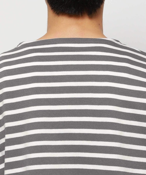 ORCIVAL(オーシバル)の「【ORCIVAL(オーシバル)】WIDE BODY BOAT NECK プルオーバー(Tシャツ/カットソー・メンズ・グレー/ネイビー・MEDIUM)」の22枚目の写真