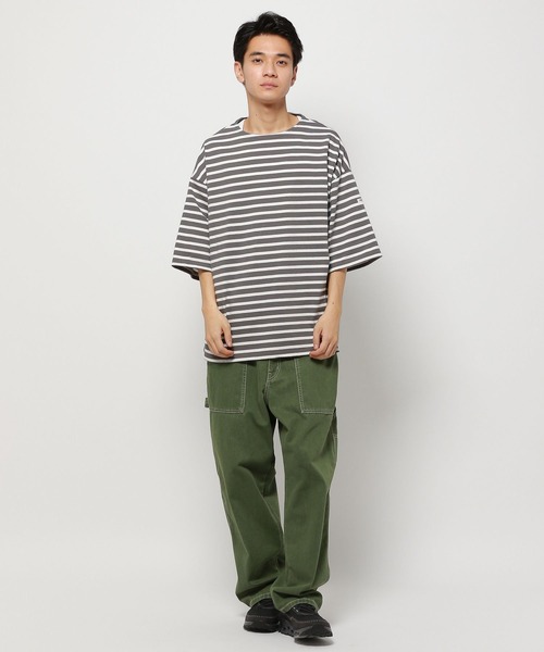 ORCIVAL(オーシバル)の「【ORCIVAL(オーシバル)】WIDE BODY BOAT NECK プルオーバー(Tシャツ/カットソー・メンズ・グレー/ネイビー・MEDIUM)」の13枚目の写真