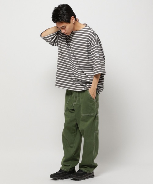 ORCIVAL(オーシバル)の「【ORCIVAL(オーシバル)】WIDE BODY BOAT NECK プルオーバー(Tシャツ/カットソー・メンズ・グレー/ネイビー・MEDIUM)」の14枚目の写真