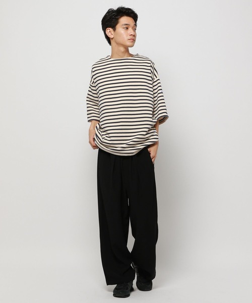 ORCIVAL(オーシバル)の「【ORCIVAL(オーシバル)】WIDE BODY BOAT NECK プルオーバー(Tシャツ/カットソー・メンズ・グレー/ネイビー・MEDIUM)」の17枚目の写真