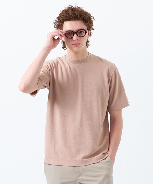 MACKINTOSH PHILOSOPHY(マッキントッシュ フィロソフィー)の「パイル調ドライミックス クルーネックプルオーバー(Tシャツ/カットソー・メンズ・ダークネイビー/ピンク系その他3/ホワイト/ブルー系その他3・40/38/42)」の4枚目の写真