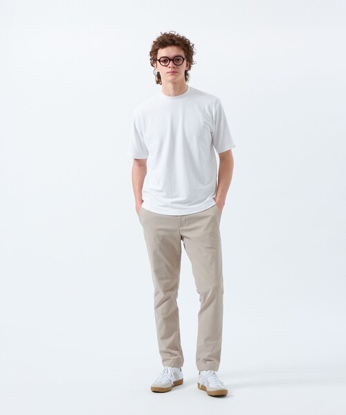 MACKINTOSH PHILOSOPHY(マッキントッシュ フィロソフィー)の「パイル調ドライミックス クルーネックプルオーバー(Tシャツ/カットソー・メンズ・ダークネイビー/ピンク系その他3/ホワイト/ブルー系その他3・40/38/42)」の5枚目の写真