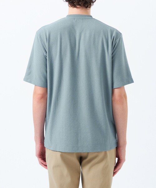 MACKINTOSH PHILOSOPHY(マッキントッシュ フィロソフィー)の「パイル調ドライミックス クルーネックプルオーバー(Tシャツ/カットソー・メンズ・ダークネイビー/ピンク系その他3/ホワイト/ブルー系その他3・40/38/42)」の11枚目の写真