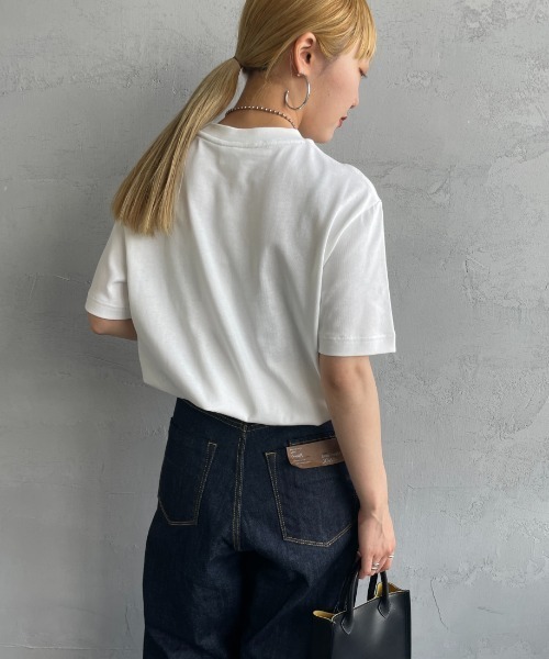 LACOSTE/ラコステ] ヘビーウェイト ロゴプリントTシャツ（T