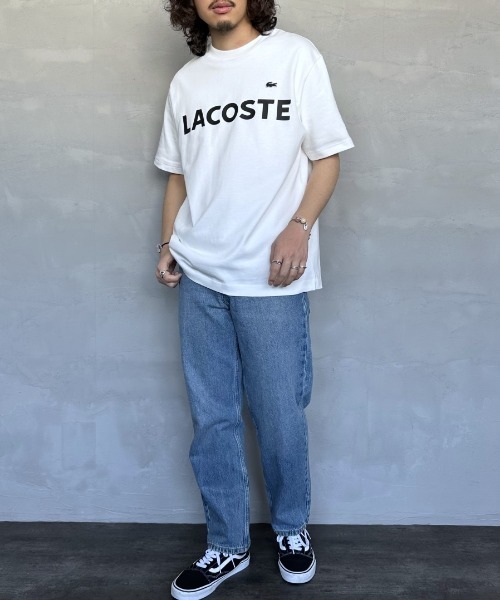 LACOSTE/ラコステ] ヘビーウェイト ロゴプリントTシャツ（Tシャツ