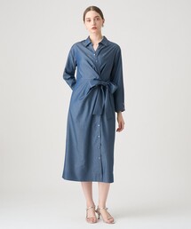 テンセルツイルカシュクールワンピース