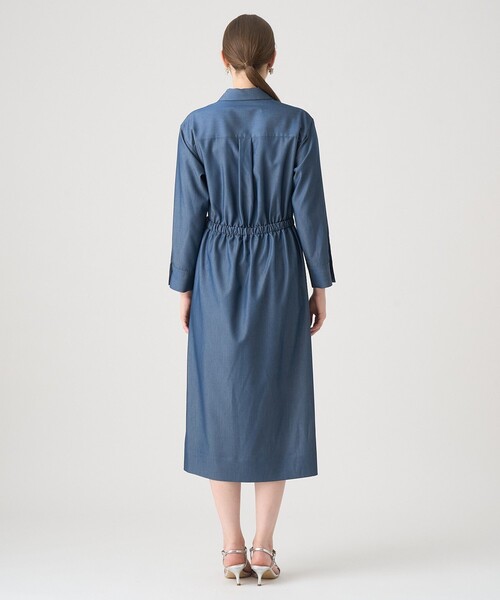 【現行品】アナイ テンセルツイルカシュクールワンピース 38 セール】テンセルツイルカシュクールワンピース（ワンピース）｜ANAYI