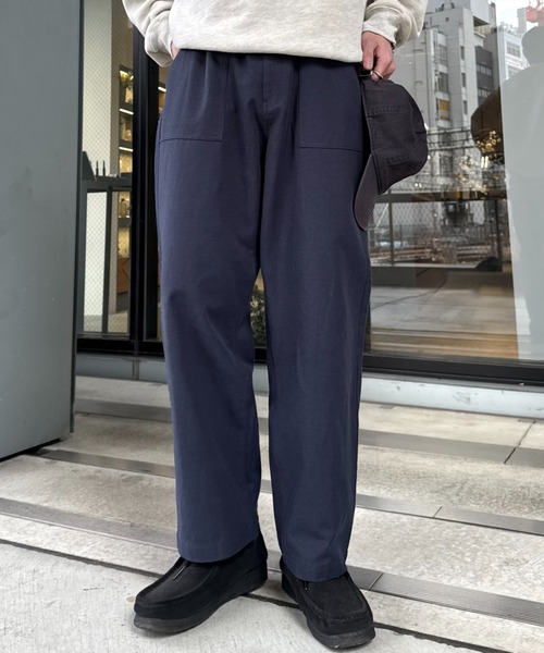 CIAOPANIC TYPY(チャオパニックティピー)の「コットンリネンストレッチベイカーテーパードパンツ(チノパンツ・メンズ・マスタード/ネイビー/カーキ/ブラック・LARGE/MEDIUM/SMALL)」の8枚目の写真