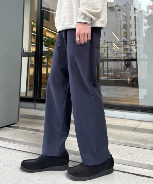 CIAOPANIC TYPY(チャオパニックティピー)の「コットンリネンストレッチベイカーテーパードパンツ(チノパンツ・メンズ・マスタード/ネイビー/カーキ/ブラック・LARGE/MEDIUM/SMALL)」の9枚目の写真