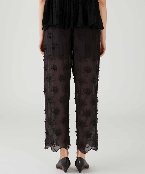 クリンクルクリンクルクリンクル3Dpeacock embroiderypants クリンクルクリンクルクリンクル3Dpeacock embroiderypants