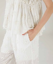 トップス crinkle crinkle crinkle sheer 3DA boler crinkle crinkle crinkle】 sheer cotton 3D embroidery easy