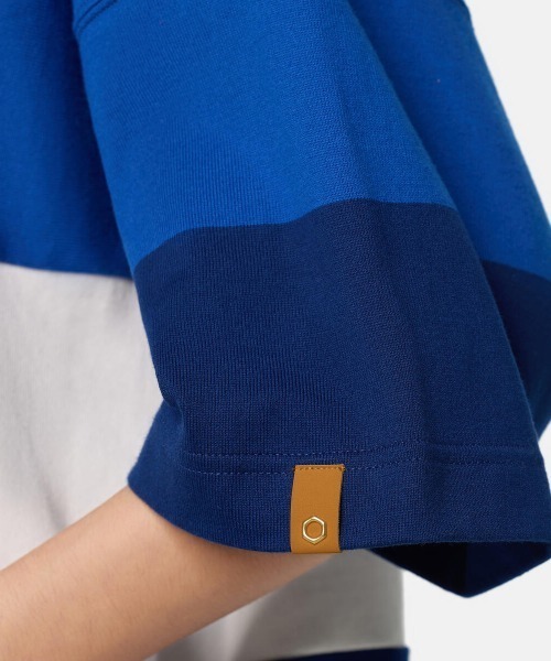 Timberland（ティンバーランド）の「Timberland TOKYO DESIGN COLLECTIVE Half Sleeve Shirts（ティンバーランド TDC 半袖 ラグビー シャツ）（シャツ/ブラウス・メンズ・グリーン系/ブルー・MEDIUM/LARGE/SMALL/X-LARGE）」の5枚目の写真