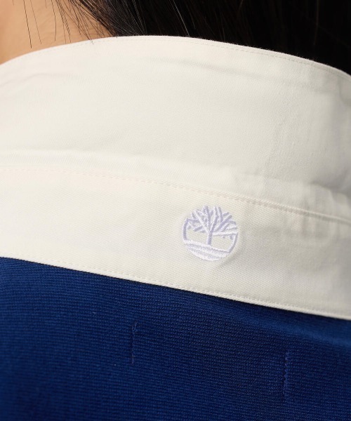 Timberland（ティンバーランド）の「Timberland TOKYO DESIGN COLLECTIVE Half Sleeve Shirts（ティンバーランド TDC 半袖 ラグビー シャツ）（シャツ/ブラウス・メンズ・グリーン系/ブルー・MEDIUM/LARGE/SMALL/X-LARGE）」の7枚目の写真